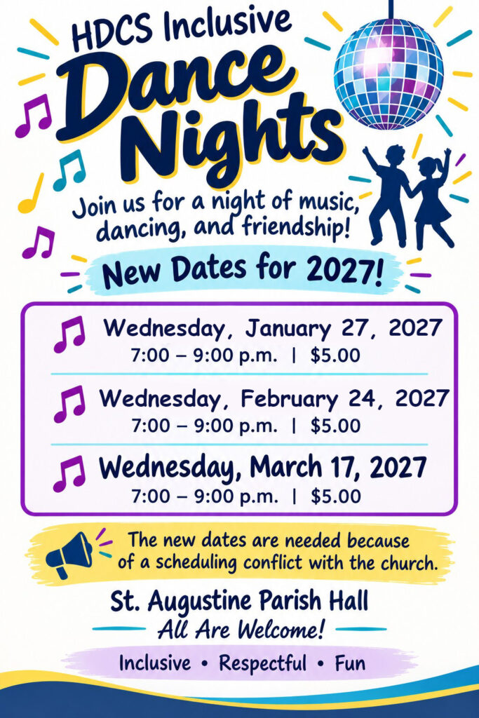 Revised Dance Dates for Jan, feb, March 2027
